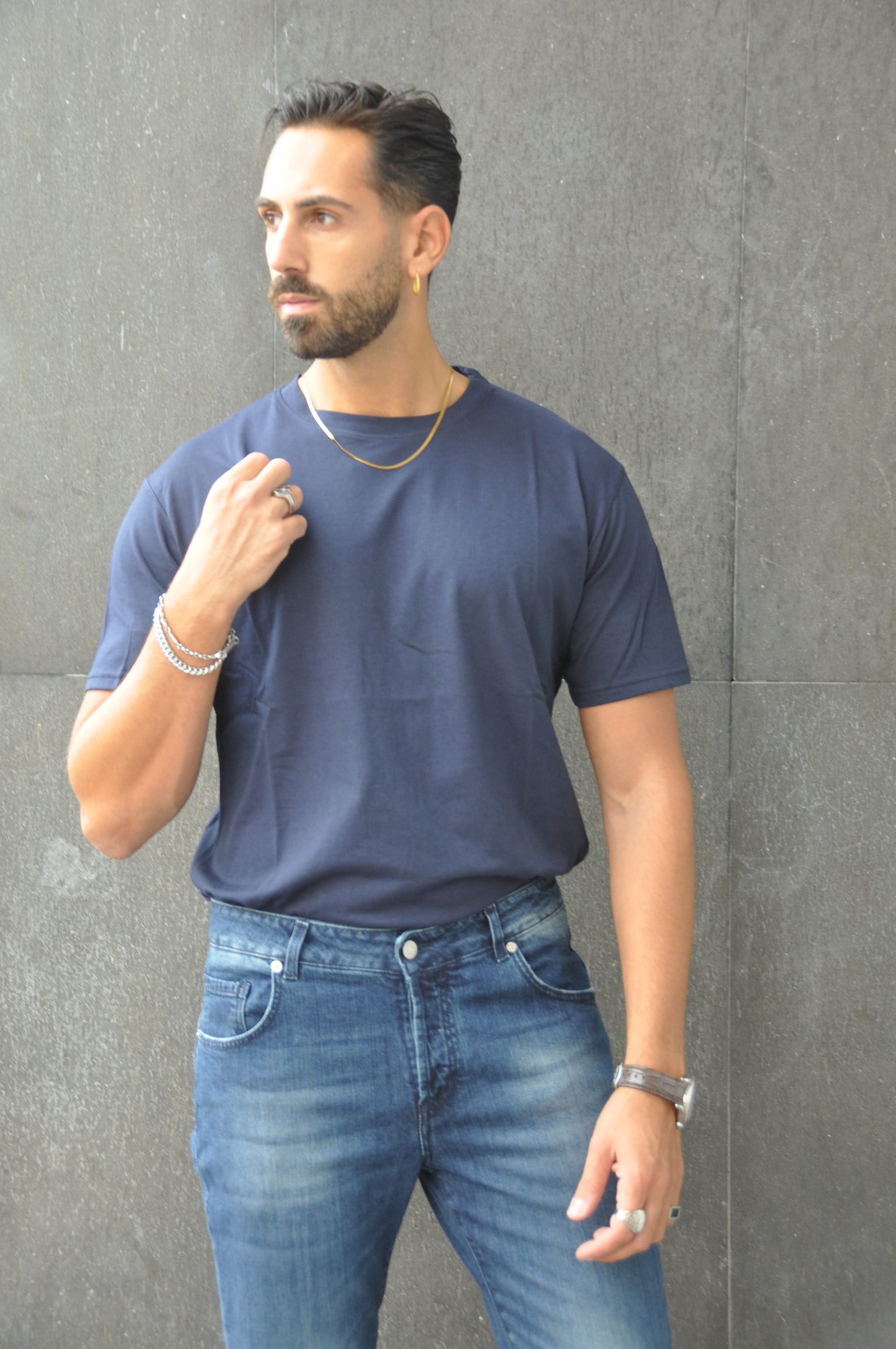 T-SHIRT BASIC BLU