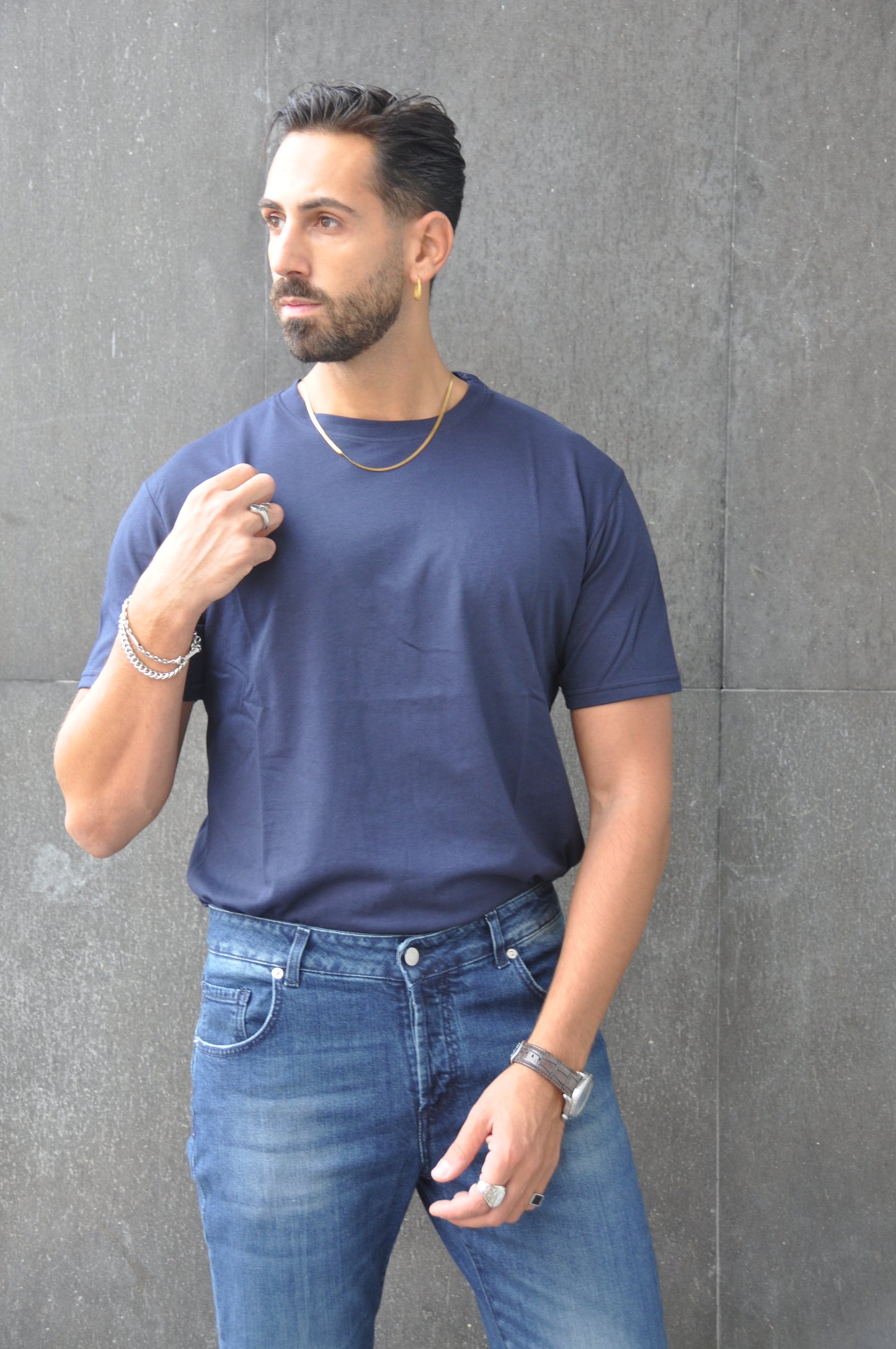 T-SHIRT BASIC BLU